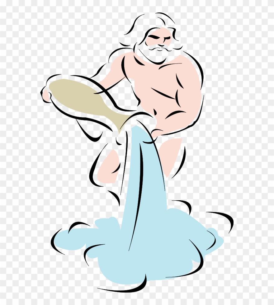 Horoscope Brush Clipart, Vector Clip Art Online, Royalty - Wodnik Znak Zodiaku - Png Download