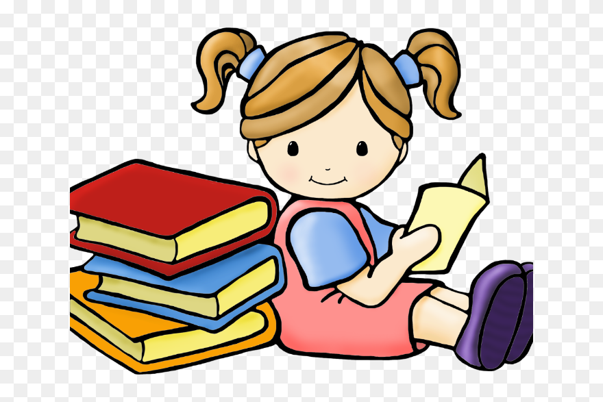 Library Clipart Shhh - Reading Books Clipart Png Transparent Png