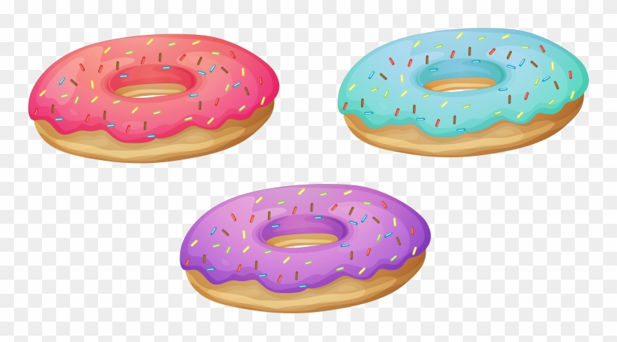 Download Free Printable Clipart And Coloring Pages - Transparent Background Cartoon Donut - Png Download