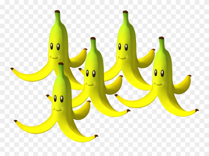 Banana Clip Art Images Free Download Within Banana - Banana Bunch Mario Kart - Png Download