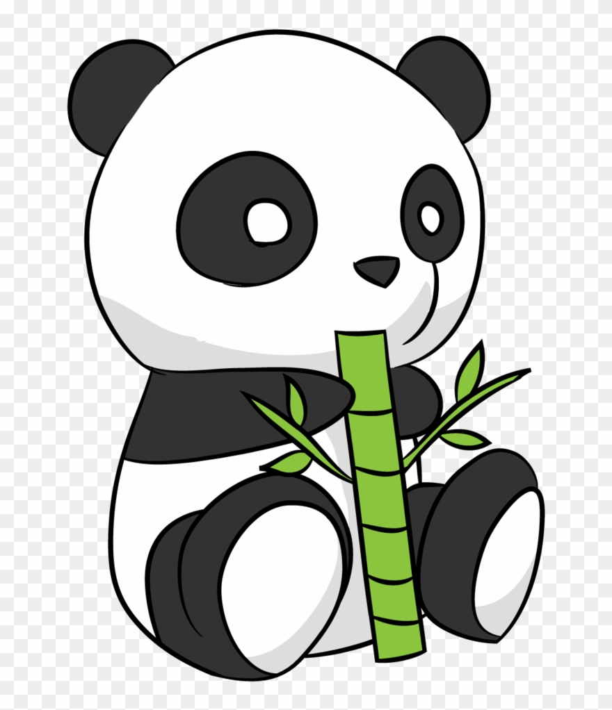 Tree Drawings Banner Transparent Download - Clipart Transparent Background Panda - Png Download