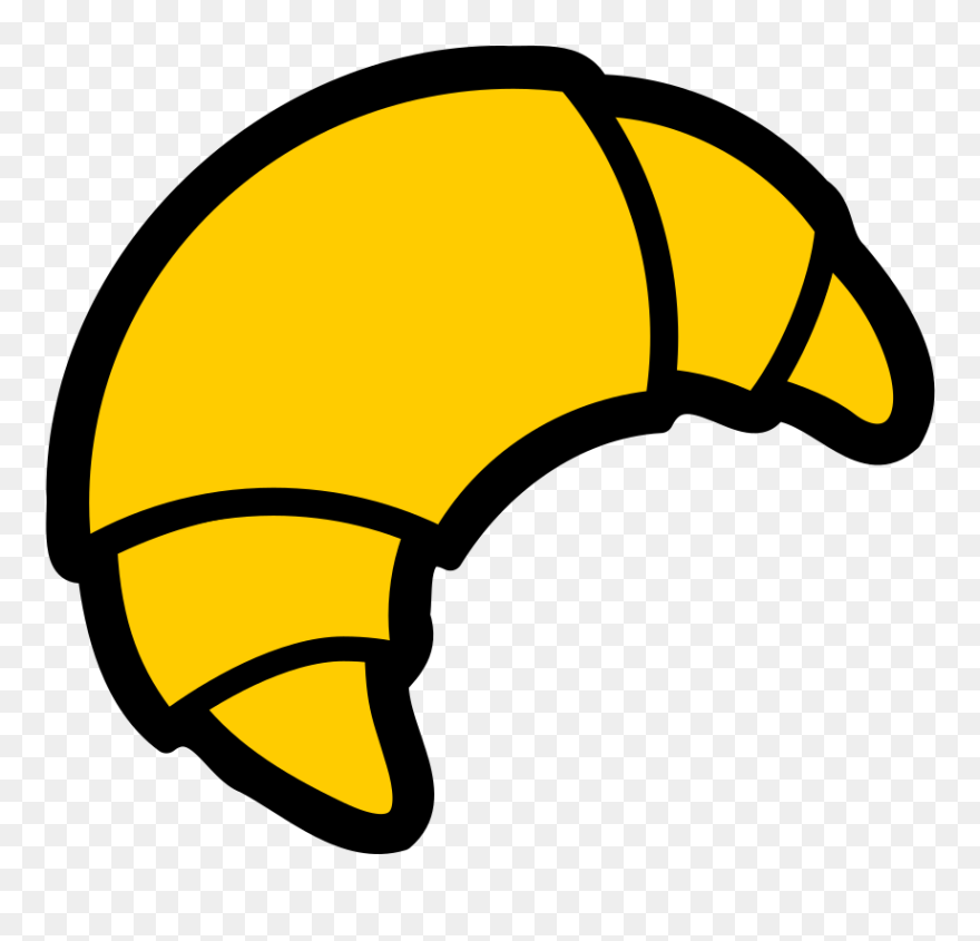Onlinelabels Clip Art - Croissant Clipart - Png Download