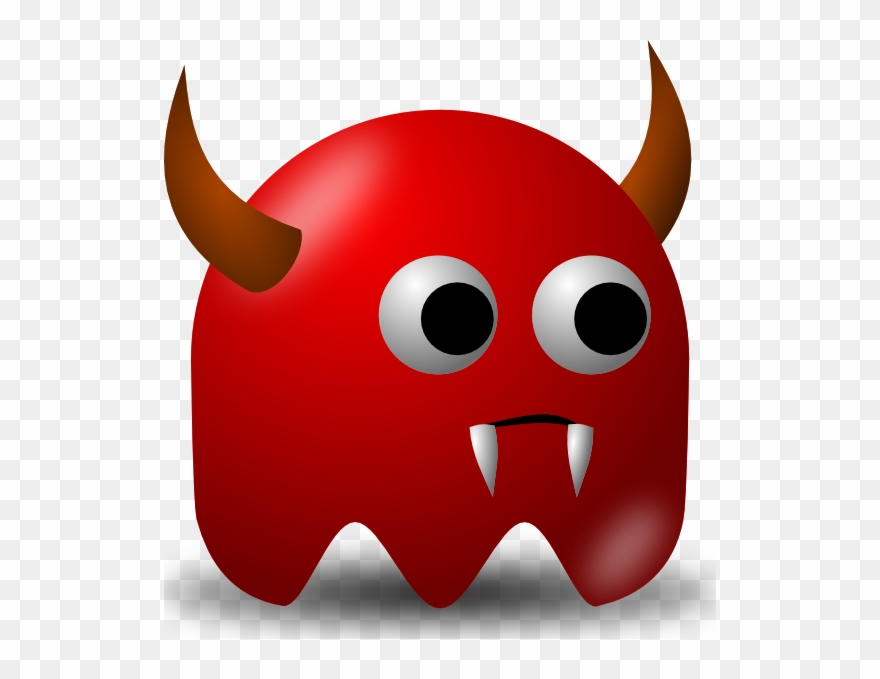 Download Pcman Game Baddie Devil Clip Art Vector Today - Devil With Transparent Background - Png Download