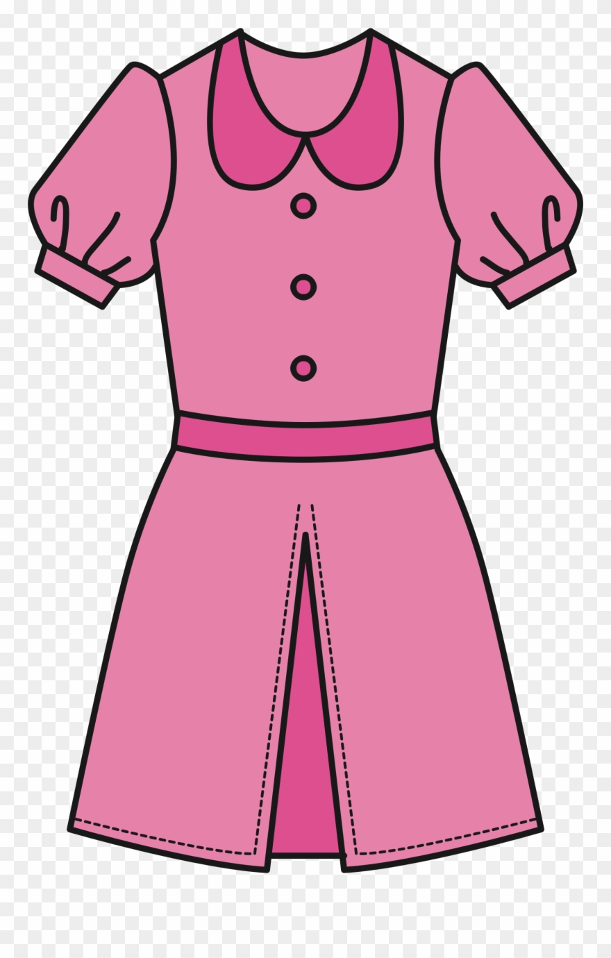 Dress Clipart Clipart Pink Dress - Clip Art Pink Dress - Png Download
