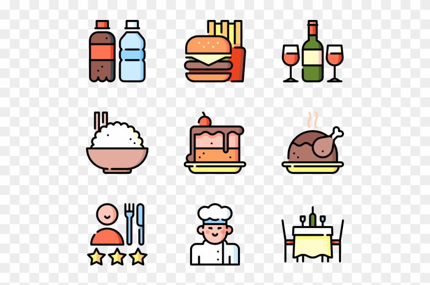 Line Clipart Menu - Restaurant Menu Icon Vector - Png Download