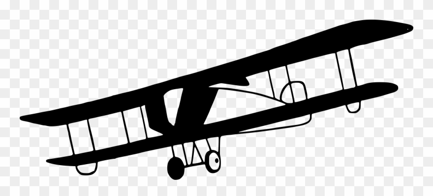 Plane Transparent Old 4 Clip Art Airplane - Airplane Clipart Clear Background - Png Download