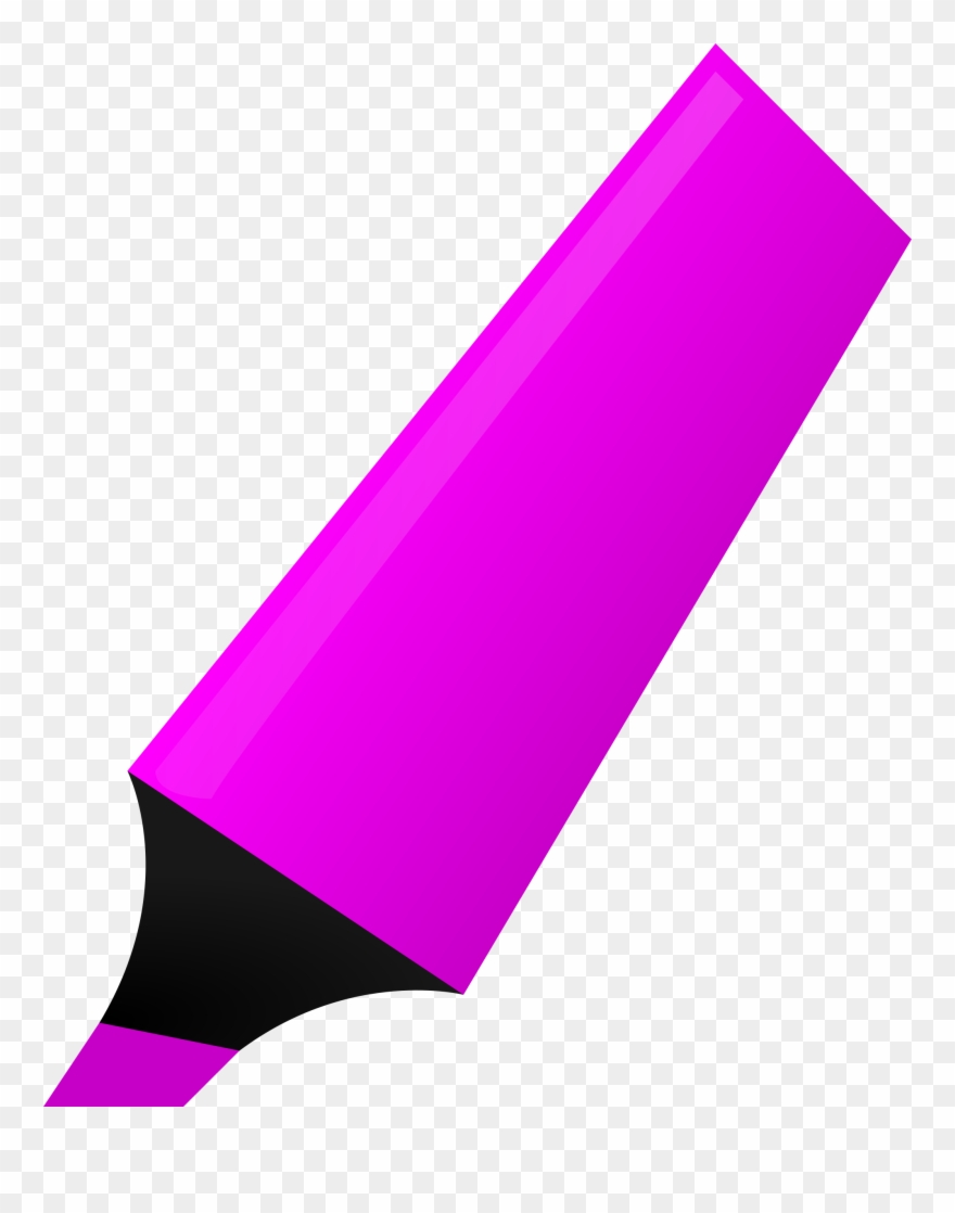 Line Clipart Purple - Highlighter Purple - Png Download