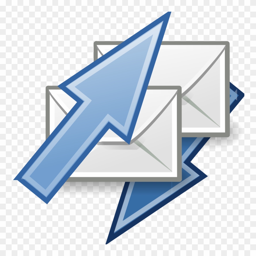 Vector Royalty Free Email Sending Letters Clip Art - Send Receive - Png Download