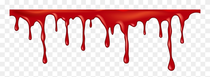 Blood Dripping Happy Halloween In Blood Clipart