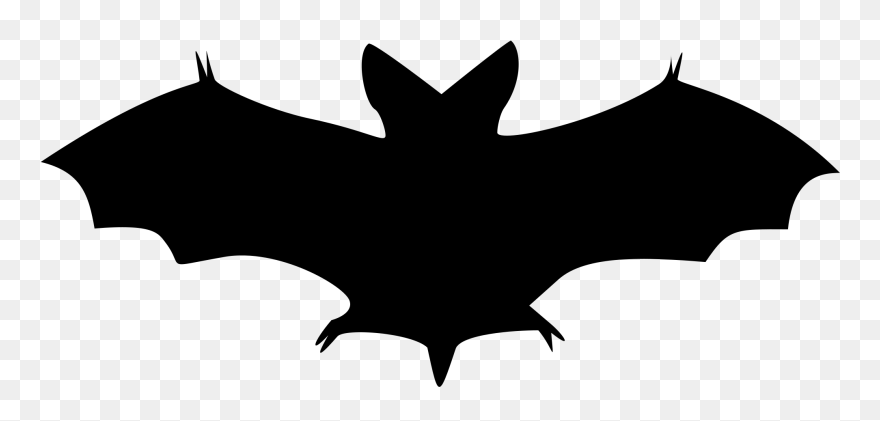 Bat Image File Bat Shadow Black Svg Wikipedia - Halloween Bat Clipart - Png Download