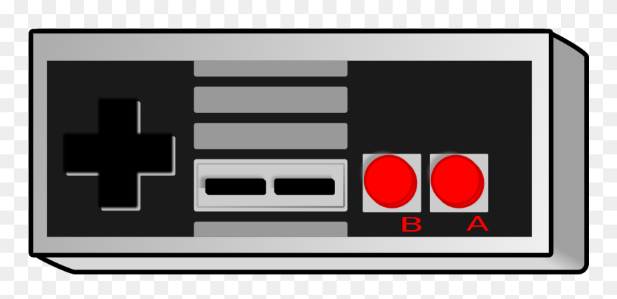 Old School Game Controller - Old School Gaming Controller Clipart