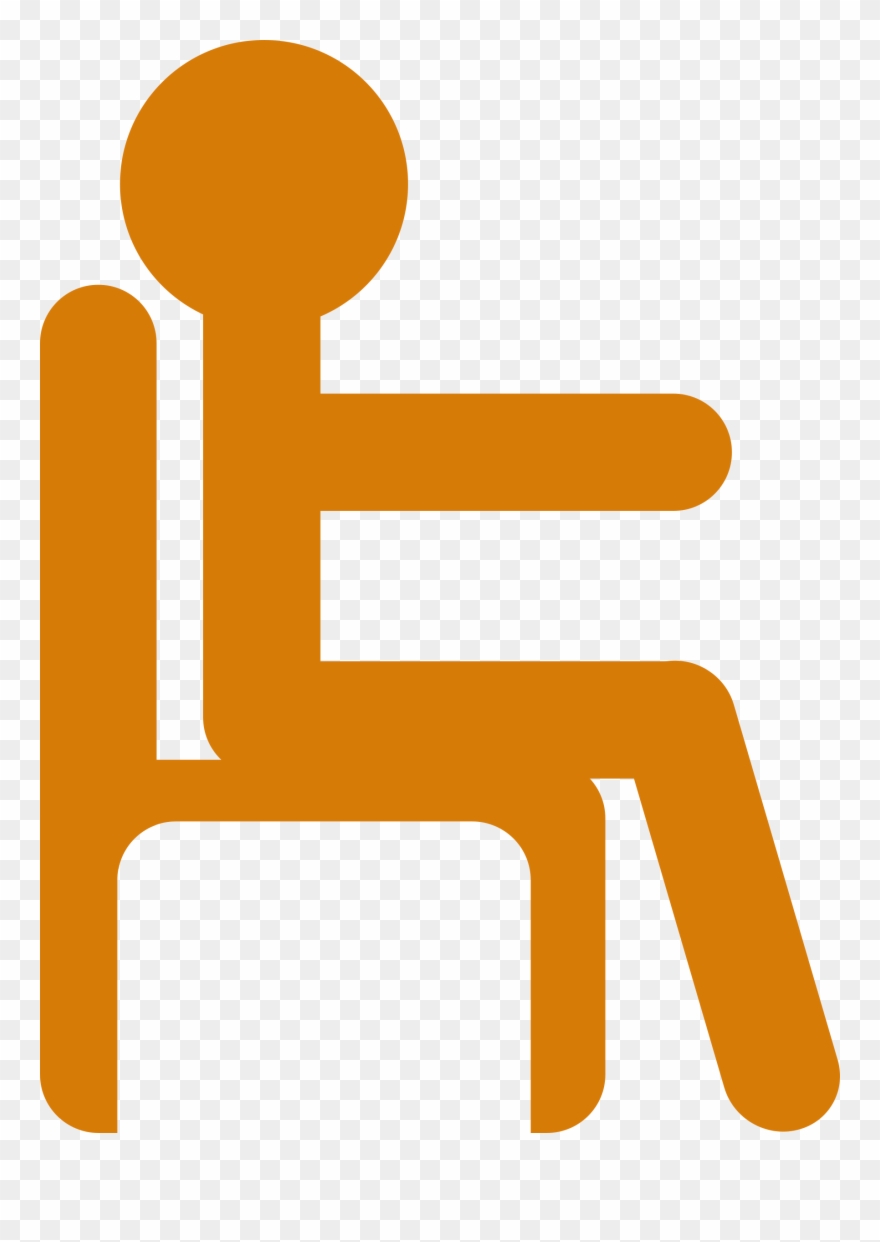 Microsoft Cliparts Pillow - Sitting In Chair Clipart - Png Download