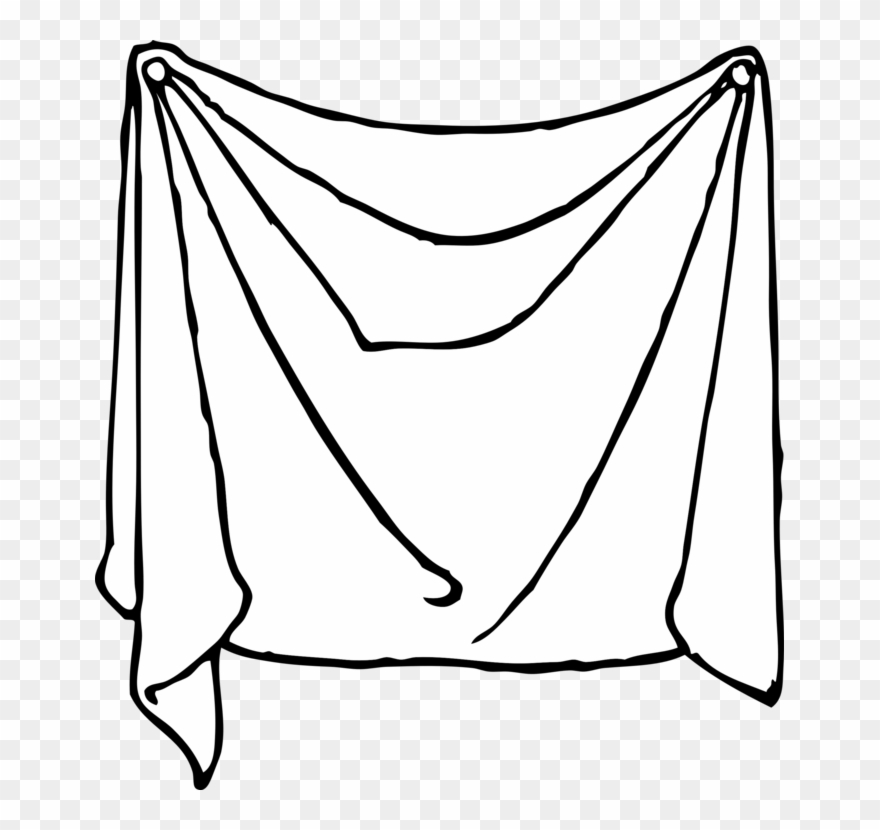Bed Sheets Linen Line Art - Bed Sheet Clip Art - Png Download