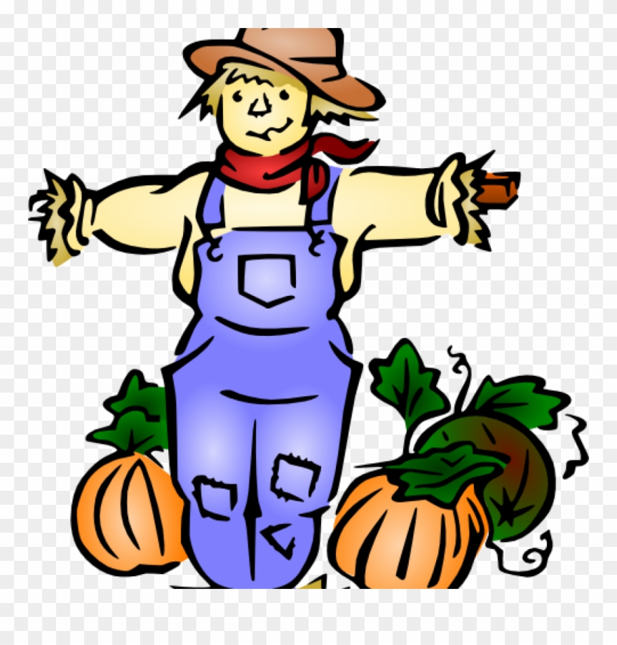 Scarecrow Clipart Clip Art At Clker Vector Online Royalty - Little Old Lady Who Was Not Afraid - Png Download