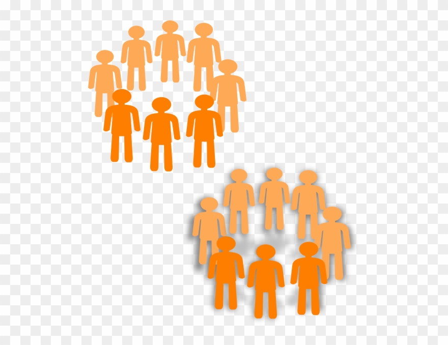 Png Freeuse Stock Groups Of People Free - Two Groups Of People Png Clipart