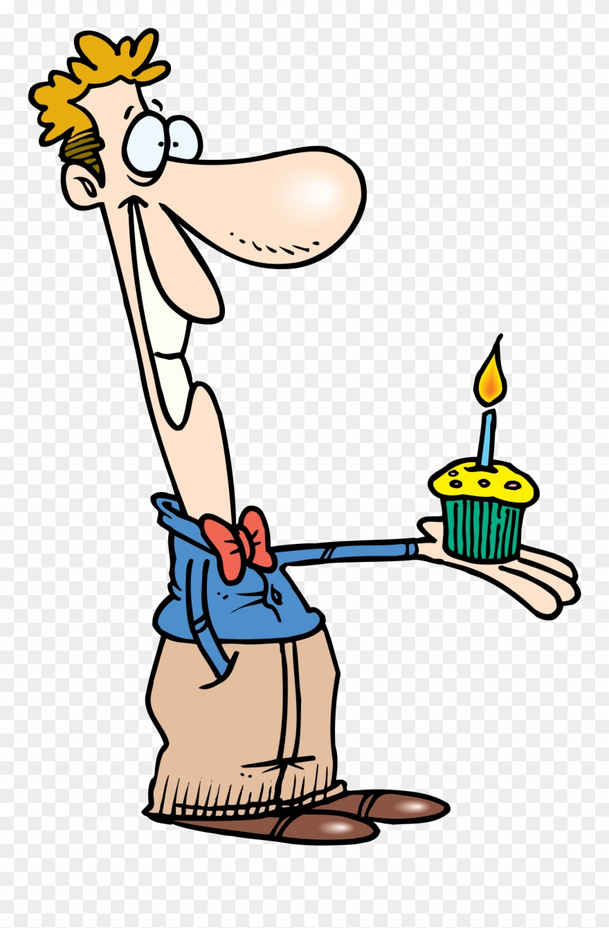 Old Clipart Fart 1 Thinking Man Happy - Clipart Happy Birthday Man - Png Download