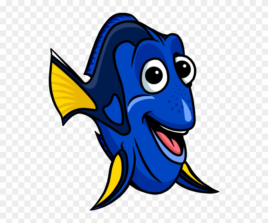 Fish Cartoon Nemo Picture Clipart Free Clip Art Images - Dory Fish Cartoon - Png Download