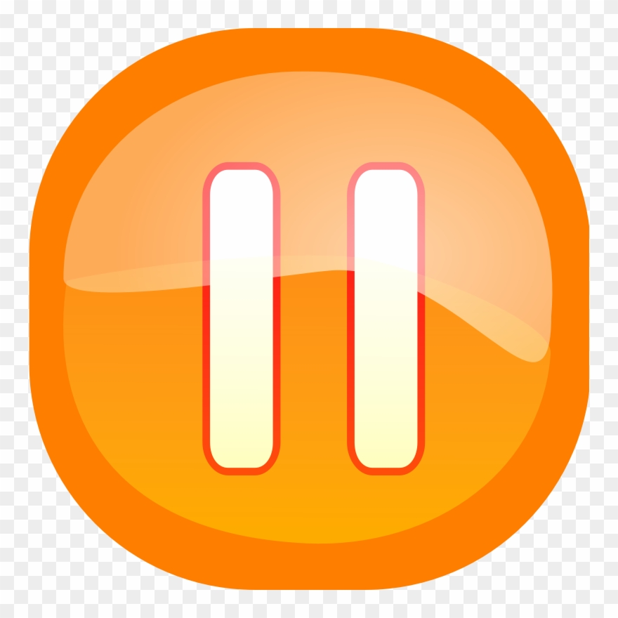 Computer Icons Button Download Microsoft Word - Pause Clipart - Png Download