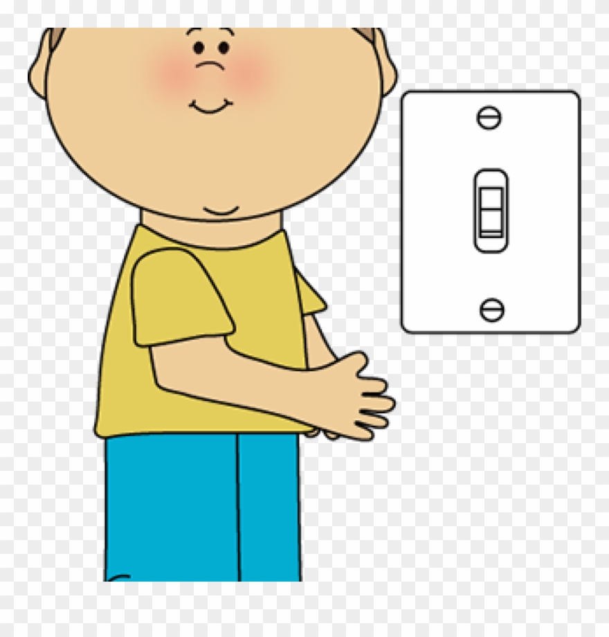 Classroom Jobs Clipart Classroom Jobs Clipart Job Clip - Clipart Cartoon Turning Off Light - Png Download