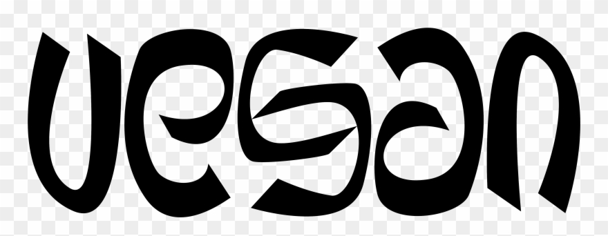 Transparent Png Image File - Vegan Ambigram Clipart