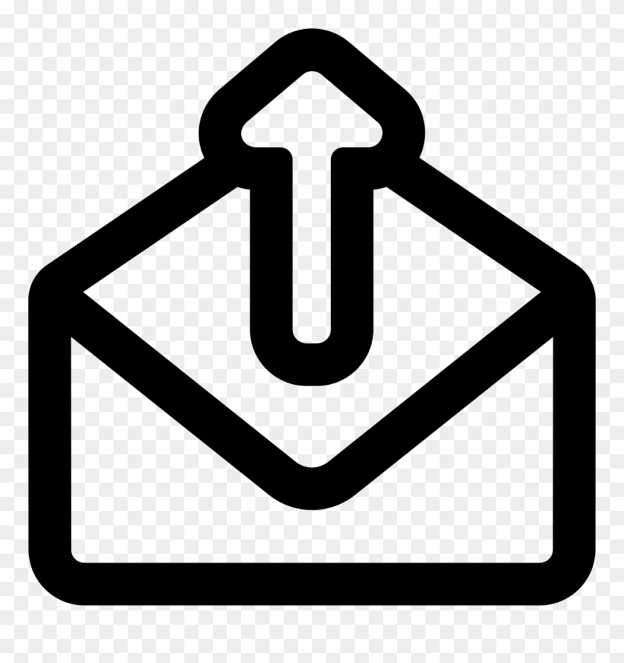 Jpg Library Download Email Clipart Opened Envelope - Receive Email Icon - Png Download