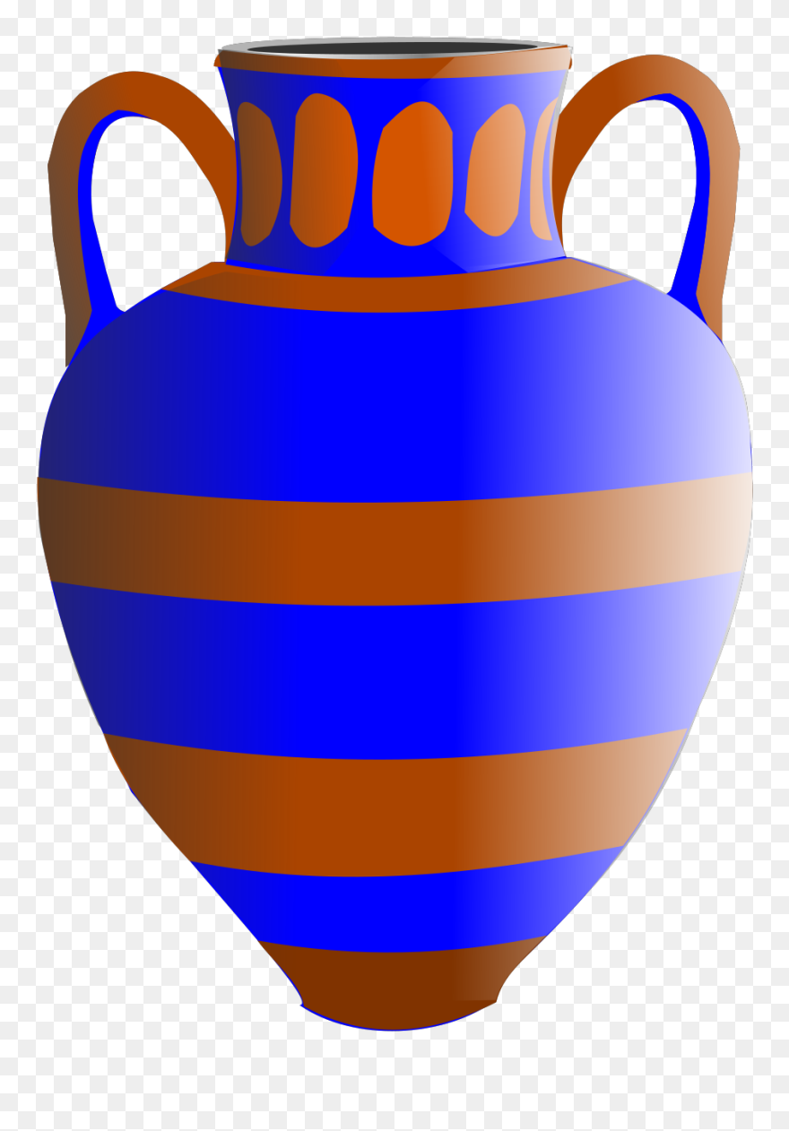 Old Fashioned Vase Blue And B - Clip Art Pictures Of A Vase - Png Download