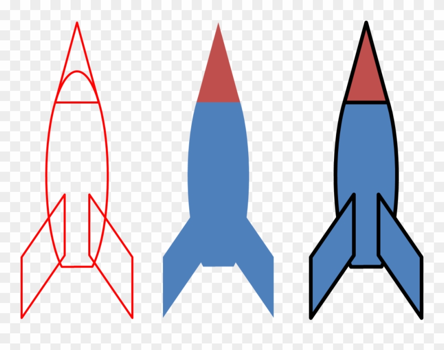 Banner Royalty Free Library Africa Clipart Shape - Rocket Shapes - Png Download