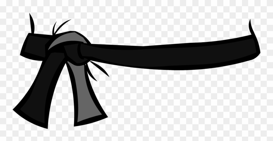 Belt Clipart Animated - Black Belt Png Transparent Png