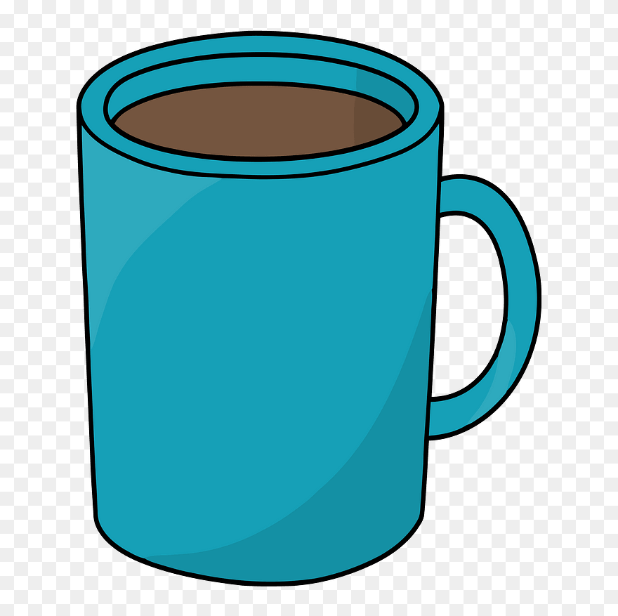Coffee Cup Line Art Email Mug - Mug Clipart - Png Download