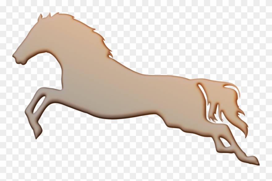 Pony Mane Show Jumping Stallion - Show Jumping Clipart