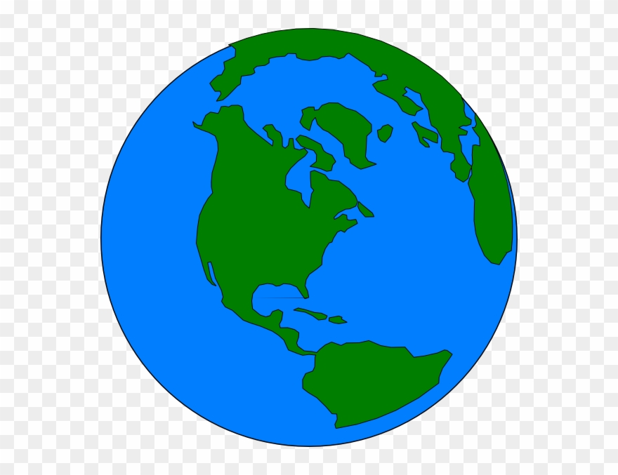 This Free Clip Arts Design Of Green World - Globe Png Grey And White Transparent Png