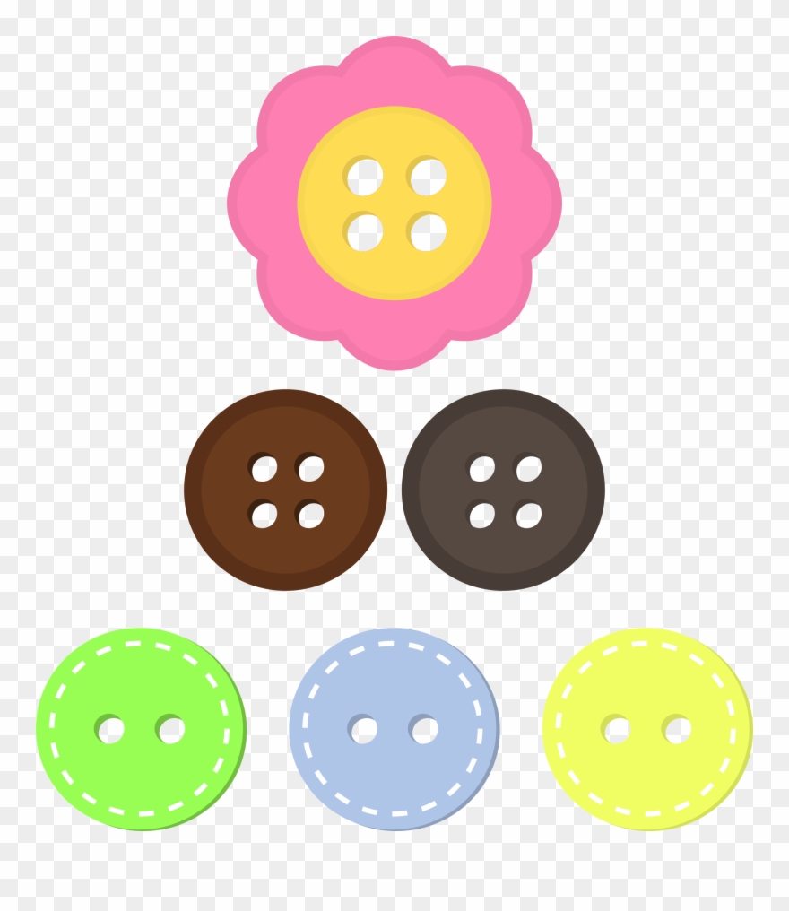 Buttons Clipart Jpg Royalty Free Stock - Colorful Buttons Clip Art - Png Download