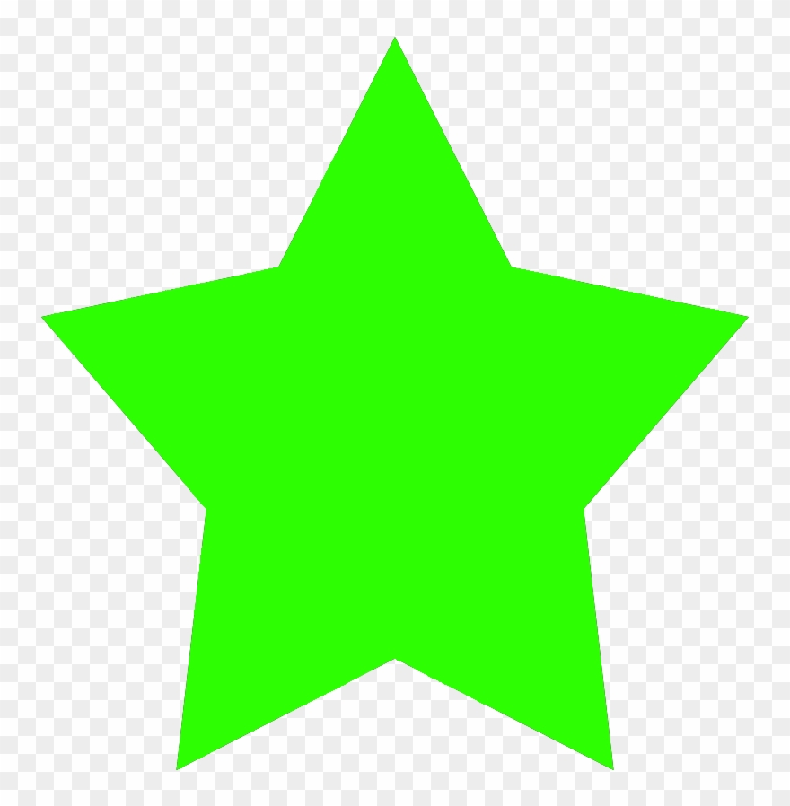 Simple Star Graphic, Green Star Image - Arrow Up Clipart
