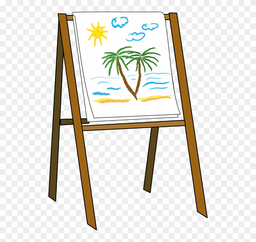Art Easel Clipart - Easel Clipart - Png Download