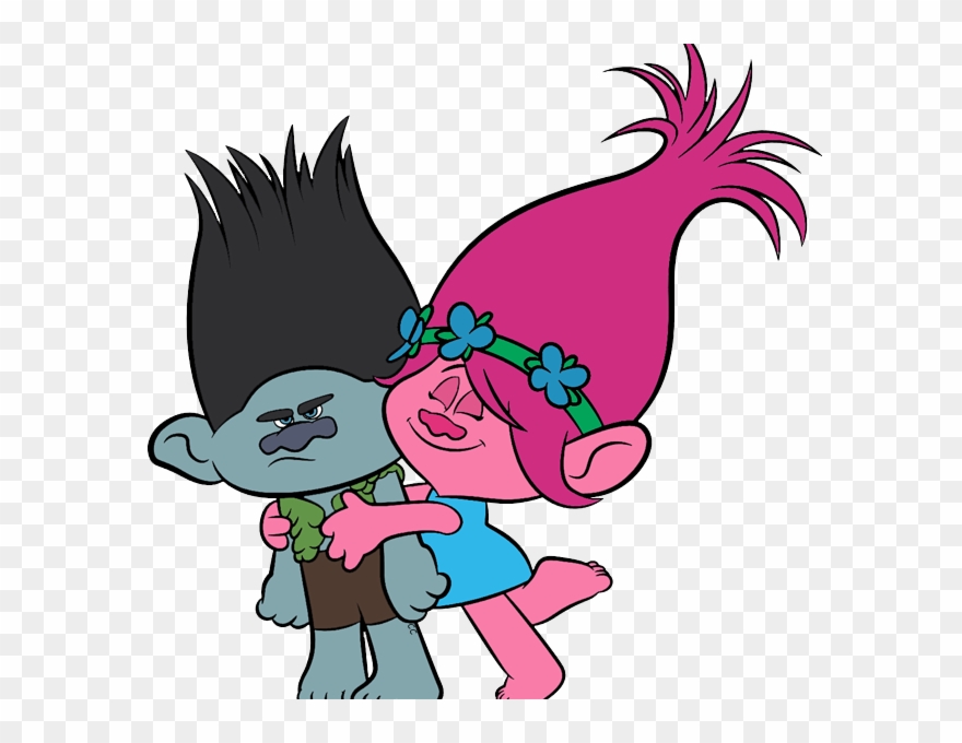 Trolls Poppy Clipart Best Coloring Pages - Trollsclip Art - Png Download