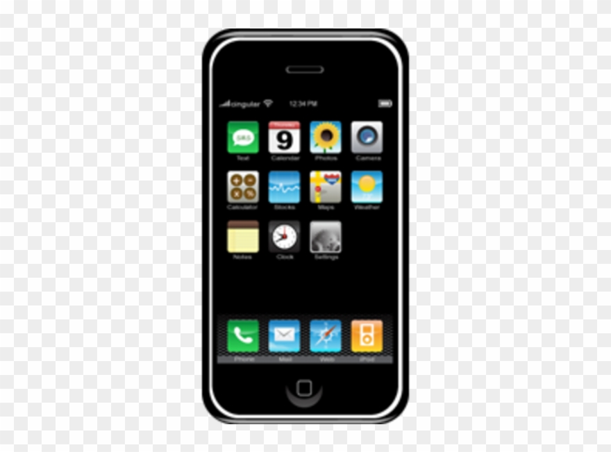 Clip Art Library Library Cellphone Clipart Cell Phone - Cell Phone Clipart Png Transparent Png