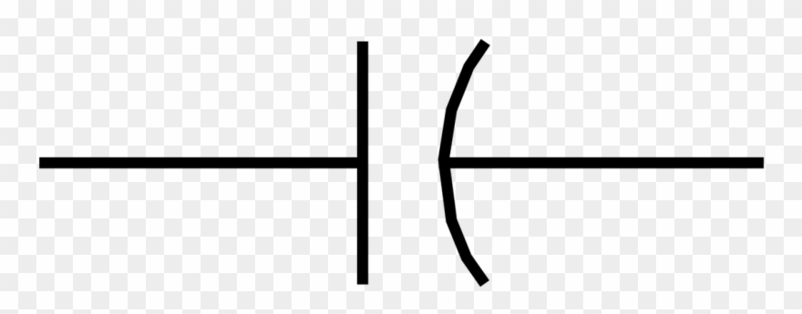 Car Capacitor Large-size Component Capacitor Circuit - Mica Capacitor Symbol Clipart