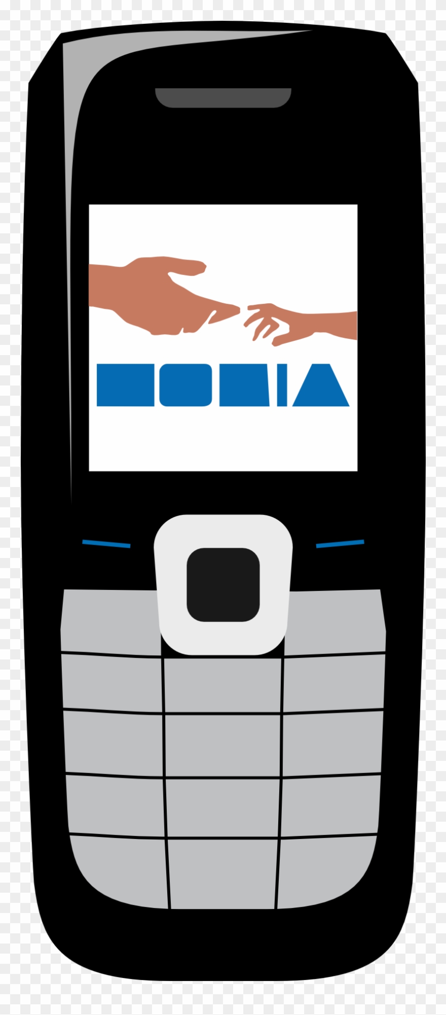 Vector Freeuse Download Cell Phone Free Stock - Nokia Mobile Clipart - Png Download