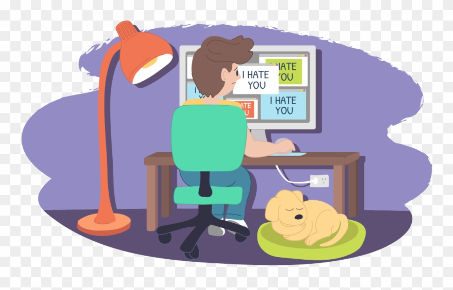 Jpg Black And White Stock Harassment Kids Helpline - People Being Unsafe Online Clipart