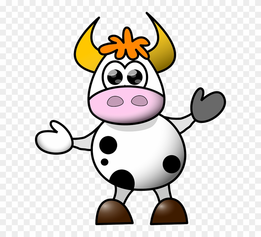 Banner Free Download Cow Spots Clipart - Cartoon Cow - Png Download