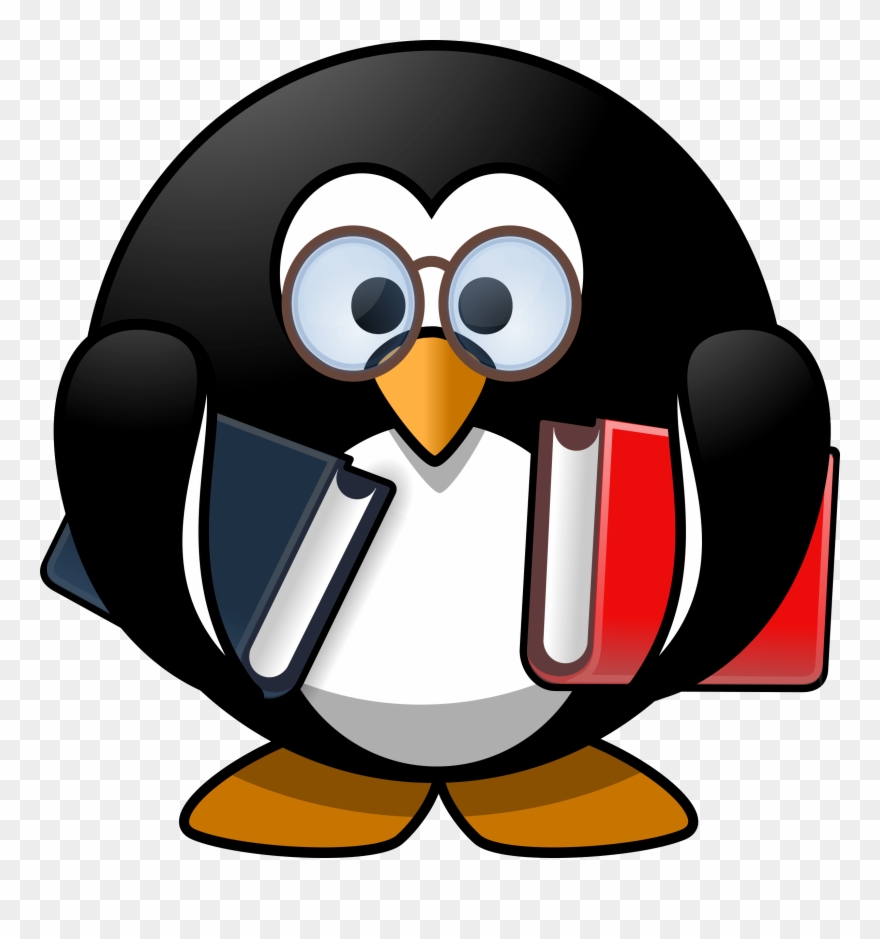 Private/self Publishing - Penguins Reading A Book Clipart