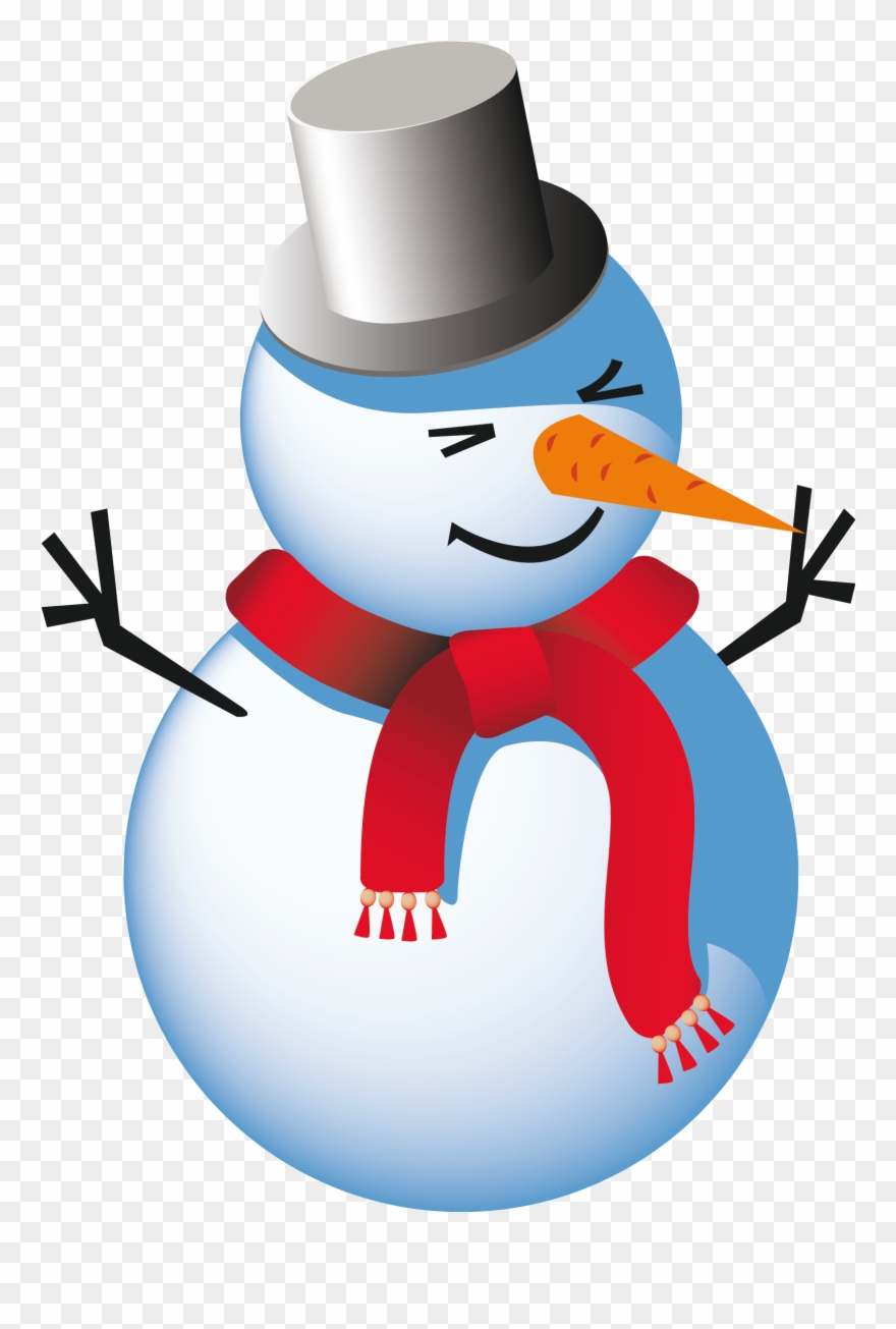 Snowman Clipart - Snowman With No Background - Png Download
