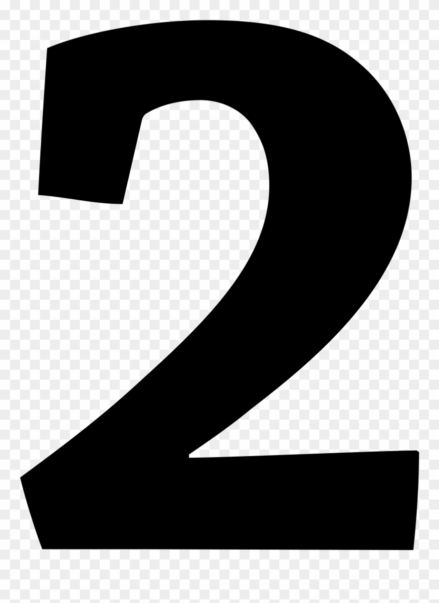 Number 2 Clipart Different Font - Png Download