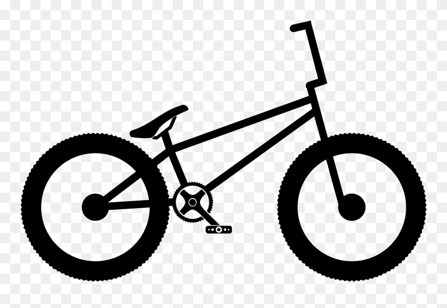 Clip Art Bike Bmx Openclipart 2013 April - Draw A Bmx Bike - Png Download