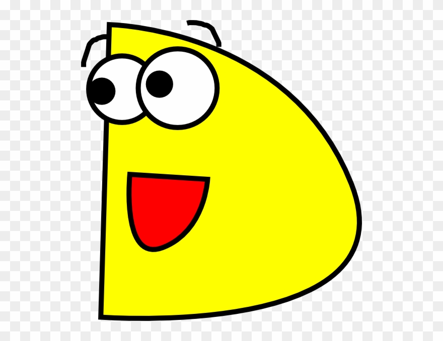 Letter D Clip Art - Letter D With A Smile - Png Download