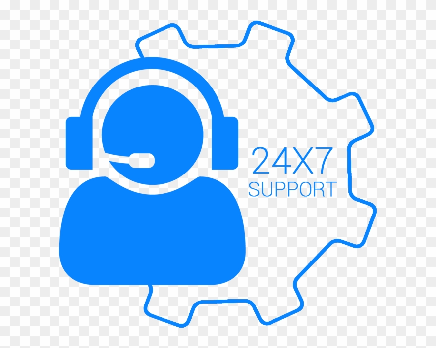 Direction Clipart Business Support - Service Desk 24 7 - Png Download