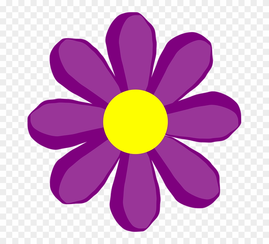 Purple Flower 10 Clip Art - Spring Flower Clip Art - Png Download