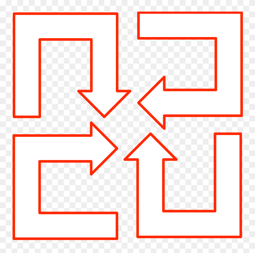 U Shaped Arrow Set Art Clipart Png For Web - Arrow Transparent Png