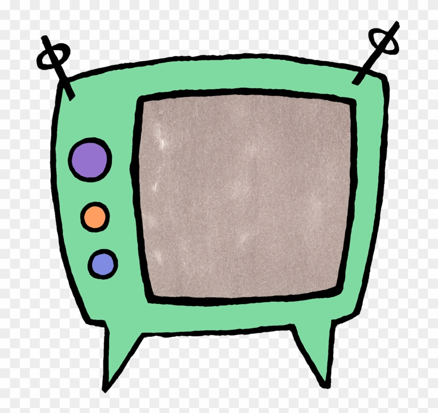 Retro Tv - Tv Cartoon Png Gif Clipart