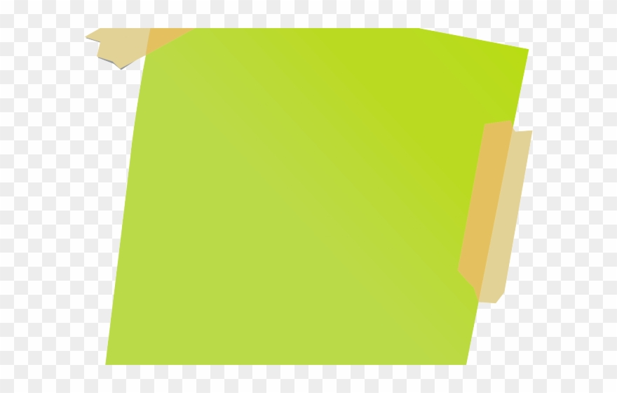 Sticky Note Clipart - Construction Paper - Png Download